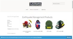 Desktop Screenshot of earthquake-management.com